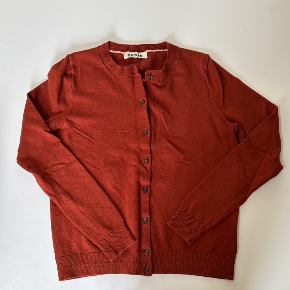 Boden Women's Rust Cardigan Sweater